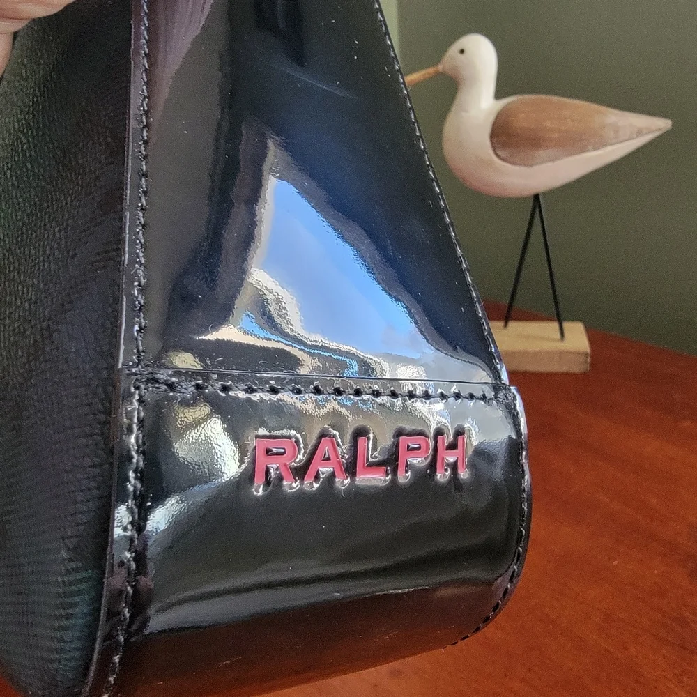 Ralph Lauren Black Label Tartan Plaid Blue Green Shoulder Bag Vintage